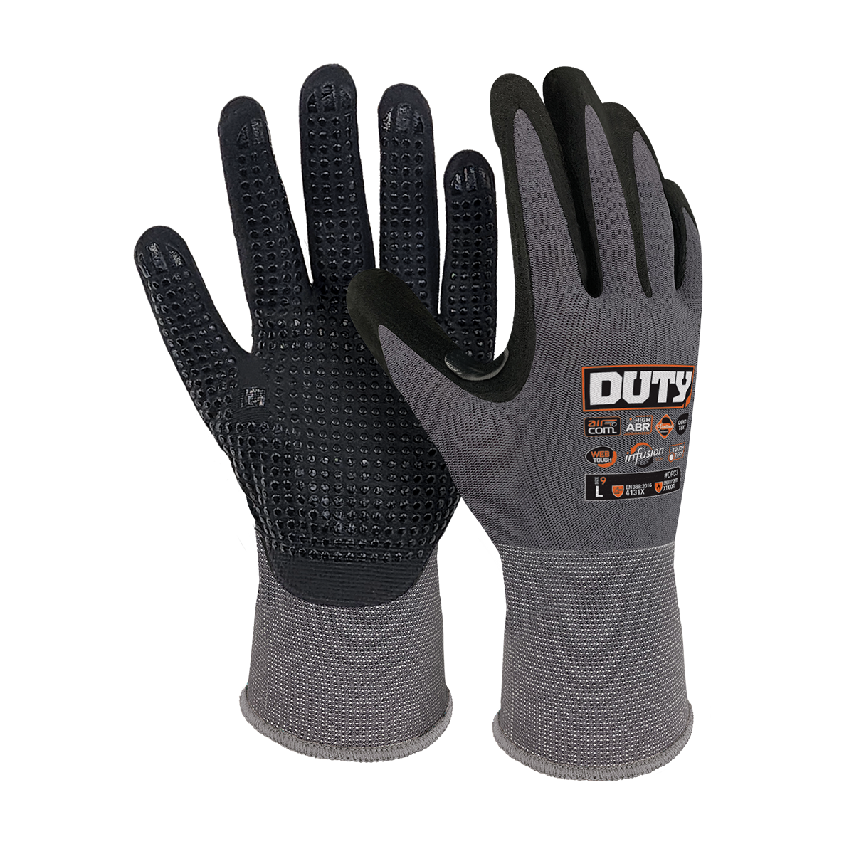 Infusion Palm Coat Dot Grip Glove - Duty Gloves
